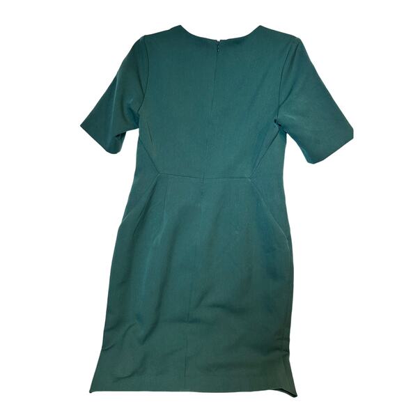 Banana Republic Sheath Dress Women's 8P Green Short Sleeve Career Preppy Chic - Picture 5 of 7